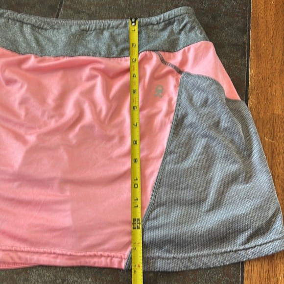 Little Donkey Gray and Pink Athletic Skirt with Zipper Sz L - Picture 11 of 11